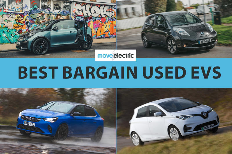 Nissan Leaf - from £2000, Renault Zoe - from £2500, Peugeot iON - from £3000, Volkswagen e-Up! - from £4500, BMW i3 - from £5000, Hyundai Ioniq - from £7000, Vauxhall Corsa Electric - from £8000, Peugeot e-208 - from £9000, Hyundai Kona Electric - from £9000, Kia e-Niro - from £12,000