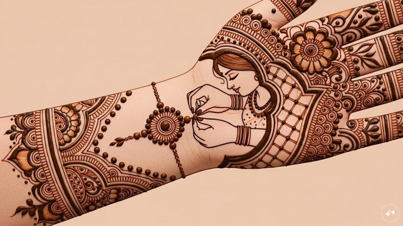 Full Hand Mehndi, Mandala Mehndi, Sibling Love Mehndi, Detailed Full Mehndi, Arabic Mehndi, Traditional Design, Jewellery-Inspired Mehndi, Floral Patterns, Indo-Arabic Style, Moroccan Mehndi, African Mehndi, Bangle Style Mehndi, Rose Rain Mehndi