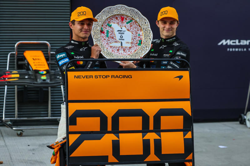 Oscar Piastri (McLaren) – 9, Lando Norris (McLaren) – 9, Max Verstappen (Red Bull) – 8, George Russell (Mercedes) – 8, Charles Leclerc (Ferrari) – 7, Lewis Hamilton (Ferrari) – 6, Kimi Antonelli (Mercedes) – 6, Alex Albon (Williams) – 8, Nico Hulkenberg (Sauber) – 9, Esteban Ocon (Haas) – 6, Fernando Alonso (Aston Martin) – 5, Lance Stroll (Aston Martin) – 5, Isack Hadjar (Racing Bulls) – 7, Pierre Gasly (Alpine) – 5, Liam Lawson (Red Bull &amp; Racing Bulls) – 5, Carlos Sainz Jr. (Williams) – 4, Gabriel Bortoleto (Sauber) – 5, Yuki Tsunoda (Racing Bulls &amp; Red Bull) – 4, Ollie Bearman (Haas) – 5, Franco Colapinto (Alpine) – 4, Jack Doohan (Alpine) – 4