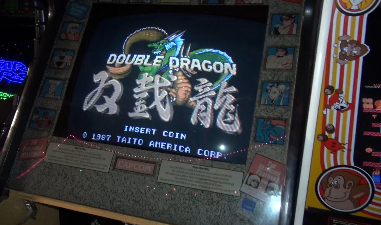 Double Dragon (Technōs, 1987) Classic Nostalgia Worth Serious Cash, Pong (Atari, 1972), Pac-Man (Midway, 1980), Ms. Pac-Man (Midway, 1981), Galaga (Midway, 1981), Tempest (Atari, 1981), Frogger (Sega/Gremlin, 1981), Asteroids (Atari, 1979), Defender (Williams, 1981), Joust (Williams, 1982), Q*bert (Gottlieb, 1982), Tron (Bally Midway, 1982), Dragon’s Lair (Cinematronics, 1983), Punch-Out!! (Nintendo, 1984), Double Dragon (Technōs, 1987), Teenage Mutant Ninja Turtles (Konami, 1989), Street Fighter II (Capcom, 1991), Mortal Kombat (Midway, 1992), NBA Jam (Midway, 1993), The Simpsons (Konami, 1991), Rampage (Bally Midway, 1986), Gauntlet (Atari, 1985)