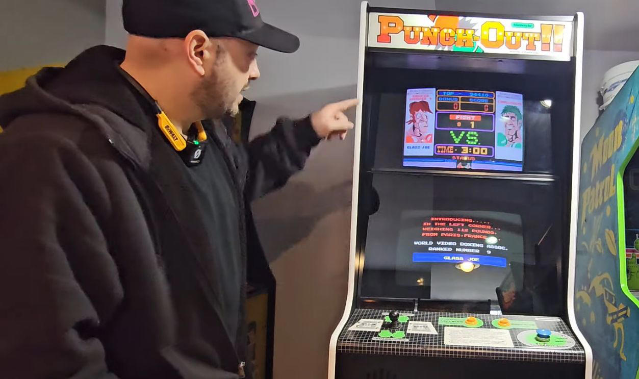 Punch-Out!! (Nintendo, 1984) Classic Nostalgia Worth Serious Cash, Pong (Atari, 1972), Pac-Man (Midway, 1980), Ms. Pac-Man (Midway, 1981), Galaga (Midway, 1981), Tempest (Atari, 1981), Frogger (Sega/Gremlin, 1981), Asteroids (Atari, 1979), Defender (Williams, 1981), Joust (Williams, 1982), Q*bert (Gottlieb, 1982), Tron (Bally Midway, 1982), Dragon’s Lair (Cinematronics, 1983), Punch-Out!! (Nintendo, 1984), Double Dragon (Technōs, 1987), Teenage Mutant Ninja Turtles (Konami, 1989), Street Fighter II (Capcom, 1991), Mortal Kombat (Midway, 1992), NBA Jam (Midway, 1993), The Simpsons (Konami, 1991), Rampage (Bally Midway, 1986), Gauntlet (Atari, 1985)