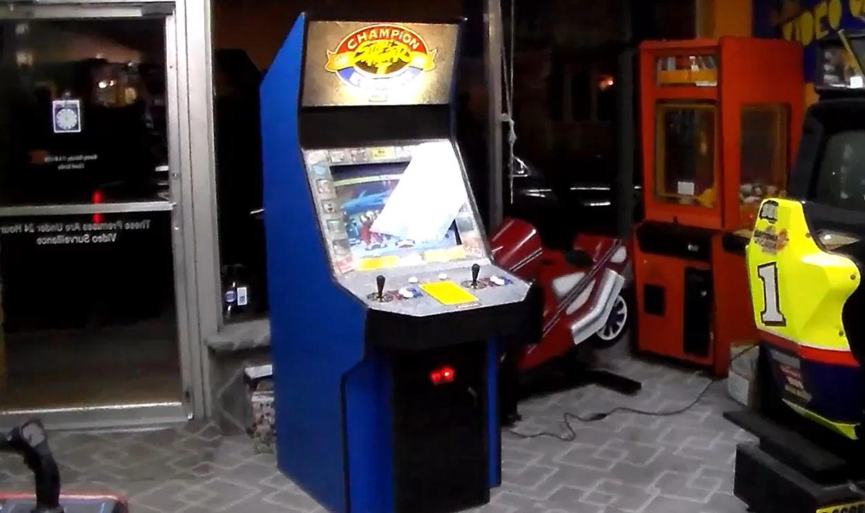 Street Fighter II (Capcom, 1991) Classic Nostalgia Worth Serious Cash, Pong (Atari, 1972), Pac-Man (Midway, 1980), Ms. Pac-Man (Midway, 1981), Galaga (Midway, 1981), Tempest (Atari, 1981), Frogger (Sega/Gremlin, 1981), Asteroids (Atari, 1979), Defender (Williams, 1981), Joust (Williams, 1982), Q*bert (Gottlieb, 1982), Tron (Bally Midway, 1982), Dragon’s Lair (Cinematronics, 1983), Punch-Out!! (Nintendo, 1984), Double Dragon (Technōs, 1987), Teenage Mutant Ninja Turtles (Konami, 1989), Street Fighter II (Capcom, 1991), Mortal Kombat (Midway, 1992), NBA Jam (Midway, 1993), The Simpsons (Konami, 1991), Rampage (Bally Midway, 1986), Gauntlet (Atari, 1985)