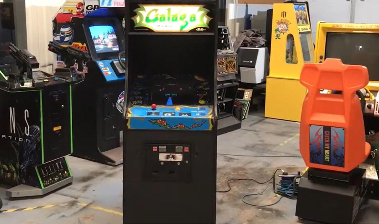 Galaga (Midway, 1981) Classic Nostalgia Worth Serious Cash, Pong (Atari, 1972), Pac-Man (Midway, 1980), Ms. Pac-Man (Midway, 1981), Galaga (Midway, 1981), Tempest (Atari, 1981), Frogger (Sega/Gremlin, 1981), Asteroids (Atari, 1979), Defender (Williams, 1981), Joust (Williams, 1982), Q*bert (Gottlieb, 1982), Tron (Bally Midway, 1982), Dragon’s Lair (Cinematronics, 1983), Punch-Out!! (Nintendo, 1984), Double Dragon (Technōs, 1987), Teenage Mutant Ninja Turtles (Konami, 1989), Street Fighter II (Capcom, 1991), Mortal Kombat (Midway, 1992), NBA Jam (Midway, 1993), The Simpsons (Konami, 1991), Rampage (Bally Midway, 1986), Gauntlet (Atari, 1985)