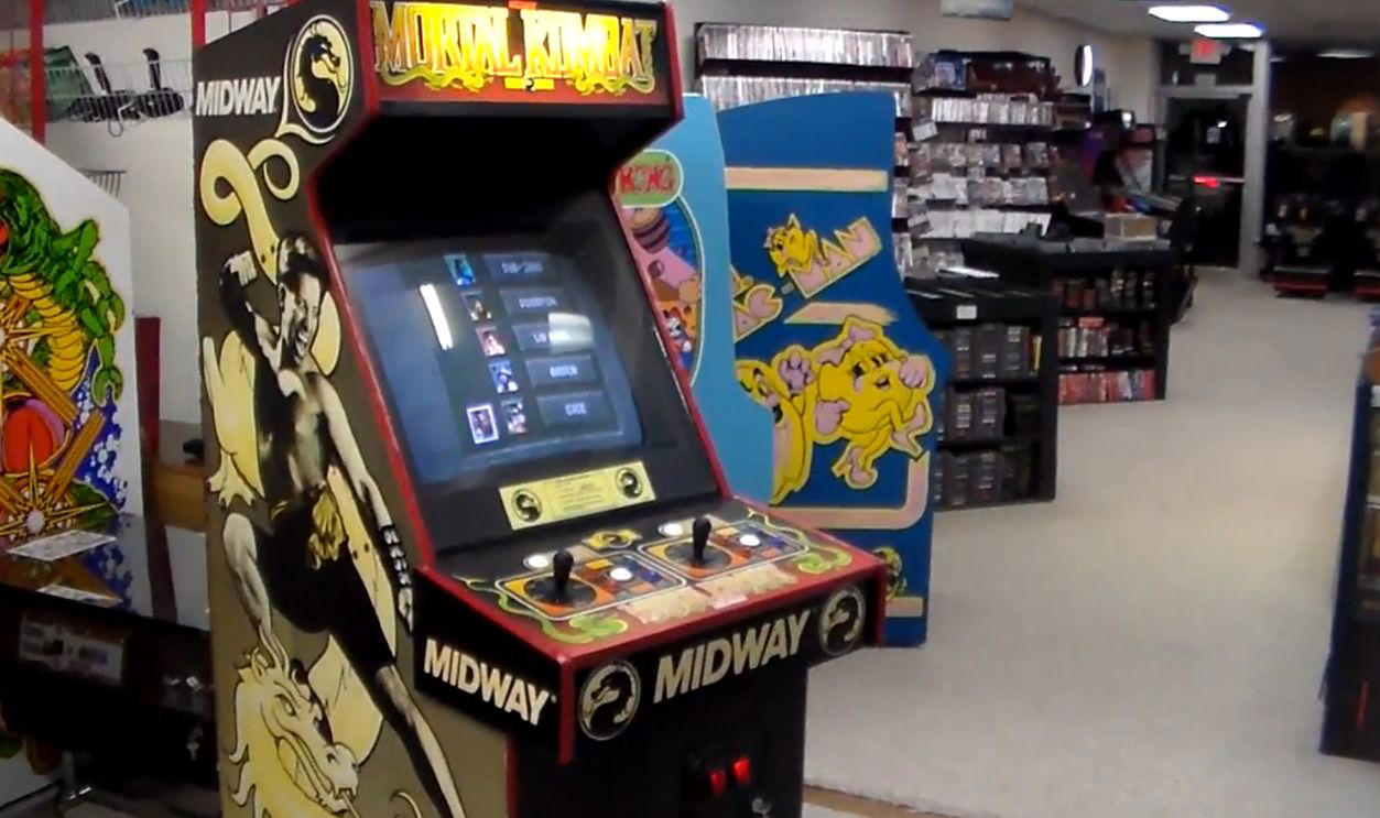 Mortal Kombat (Midway, 1992) Classic Nostalgia Worth Serious Cash, Pong (Atari, 1972), Pac-Man (Midway, 1980), Ms. Pac-Man (Midway, 1981), Galaga (Midway, 1981), Tempest (Atari, 1981), Frogger (Sega/Gremlin, 1981), Asteroids (Atari, 1979), Defender (Williams, 1981), Joust (Williams, 1982), Q*bert (Gottlieb, 1982), Tron (Bally Midway, 1982), Dragon’s Lair (Cinematronics, 1983), Punch-Out!! (Nintendo, 1984), Double Dragon (Technōs, 1987), Teenage Mutant Ninja Turtles (Konami, 1989), Street Fighter II (Capcom, 1991), Mortal Kombat (Midway, 1992), NBA Jam (Midway, 1993), The Simpsons (Konami, 1991), Rampage (Bally Midway, 1986), Gauntlet (Atari, 1985)