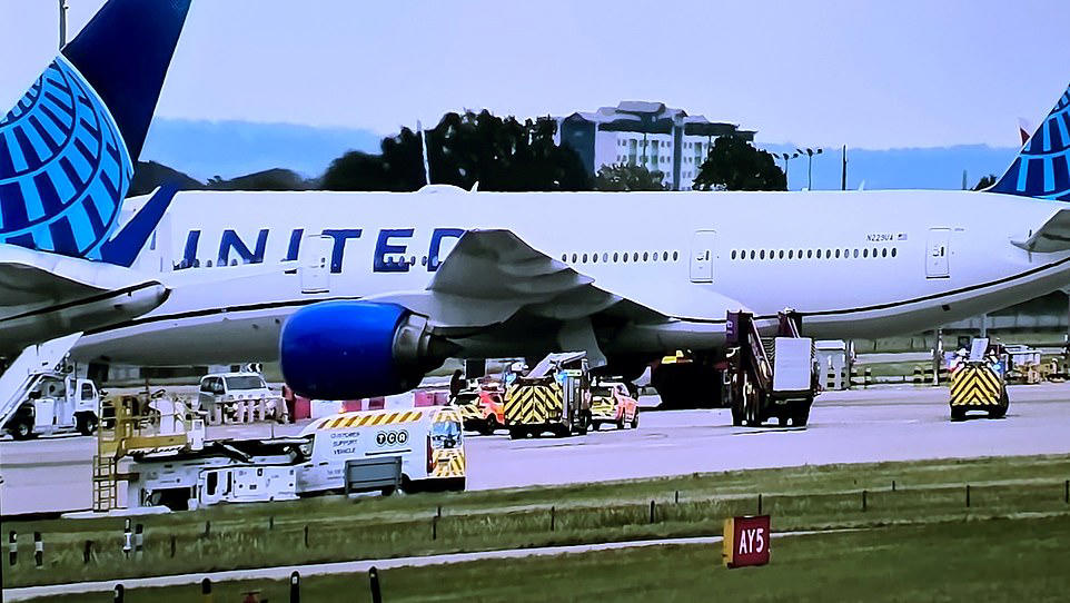 United Airlines pilots declare 'mayday' after engine failure