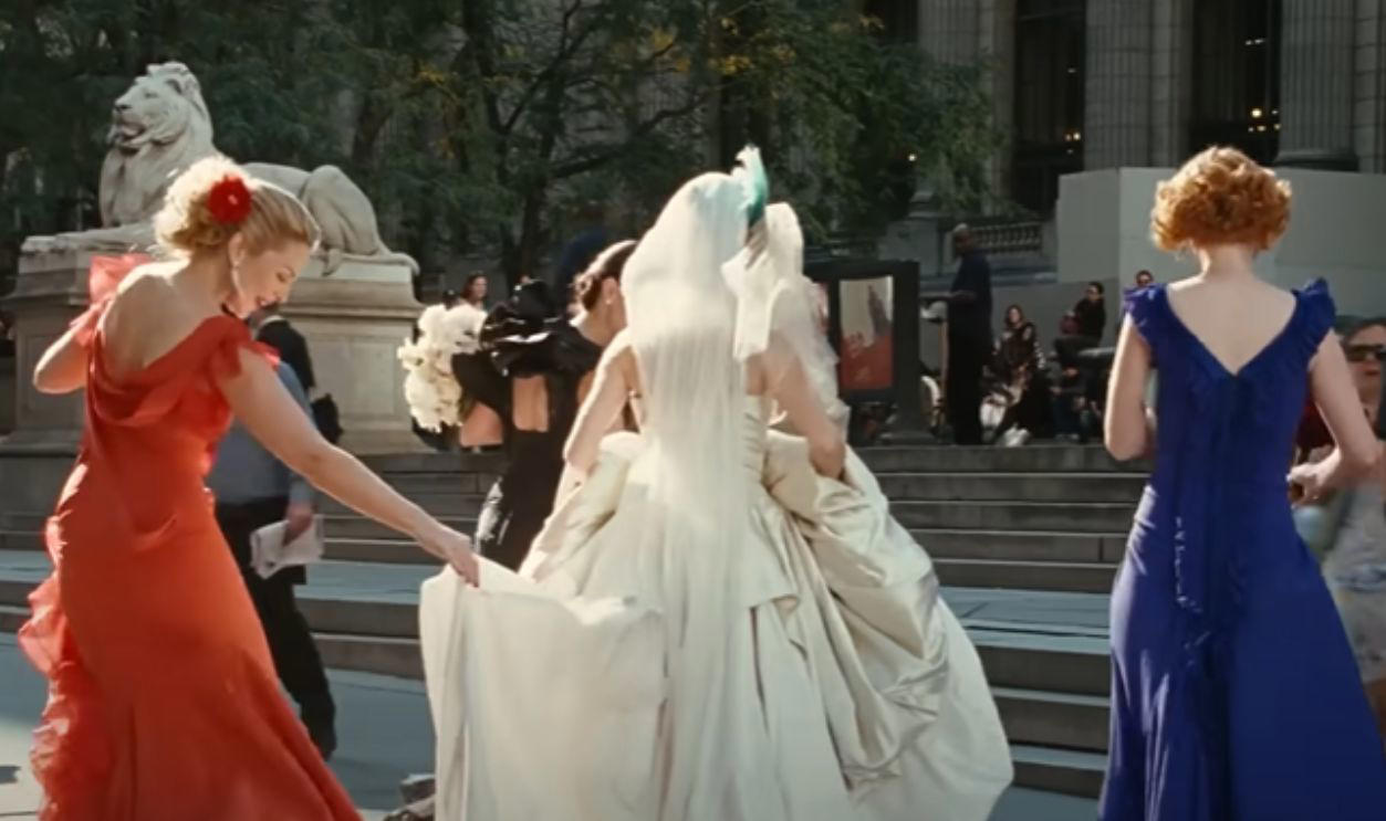 Cinematic Fashionistas, Uma Thurman's Yellow Jumpsuit (Kill Bill, 2003), Cher's Yellow Plaid Suit (Clueless, 1995), Dionne's Edgy Mixes (Clueless, 1995), Miranda Priestly's Power Wardrobe (The Devil Wears Prada, 2006), Keira Knightley's Green Silk Gown (Atonement, 2007), Grace Jones's Warrior Look (Conan The Destroyer, 1984), Vivien Leigh's Green Drapery Dress (Gone With The Wind, 1939), Neo's Leather Trench Coat (The Matrix, 1999), Belle's Golden Gown (Beauty And The Beast, 1991), Holly Golightly's Polka-Dot Dress (Breakfast At Tiffany's, Party Scene), Audrey Hepburn's Pink Cap Sleeve Gown (Funny Face, 1957), Queen And Slim's Costume Design (Queen &amp; Slim, 2019), Jennifer Beals's Off-The-Shoulder Sweatshirt (Flashdance, 1983), Diane Keaton's Menswear Look (Annie Hall, 1977), Sharon Stone's White Dress (Basic Instinct, 1992), Barbra Streisand's Gold Pantsuit (Funny Girl, 1968), Grace Kelly's Ice Blue Ball Gown (To Catch A Thief, 1955), Sarah Jessica Parker's Tulle Skirt (Sex And The City, 2008), Cate Blanchett's Red Dress (Carol, 2015), Beyoncé's Gold Bodysuit (Dreamgirls, 2006), Tilda Swinton's Period Fusion (Orlando, 1992), Natalie Portman's Black Swan Costume (Black Swan, 2010), Reese Witherspoon's Harvard Pink (Legally Blonde, 2001), Olivia Newton-John's Leather Pants (Grease, 1978), Angelina Jolie's Lara Croft Bodysuit (Lara Croft: Tomb Raider, 2001), Björk's Swan Dress (Dancer In The Dark Oscars, 2001)