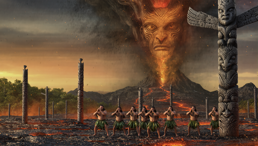 4. Māori Beliefs: The Fire of Tama-nui-te-rā 1. Ragnarök: The Norse Apocalypse, 2. The Aztec Fifth Sun: A World Always Ending, 3. The Egyptian Great Inundation: Drowning in Myth, 4. Māori Beliefs: The Fire of Tama-nui-te-rā, 5. Zoroastrian Frashokereti: Fire and Finality, 6. The Hopi Prophecies: The Day of Purification, 7. The Finnish Kallavesi Cataclysm: A Whisper from the Kalevala