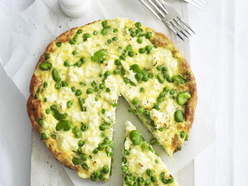 Can you reheat frittata?, Frittata recipes for breakfast, lunch and dinner, Mega vegie and haloumi frittata , Basil frittata with smoked salmon , Rainbow chard and three-cheese frittata , Roast pumpkin and zucchini frittata , Roasted pumpkin, spinach and fetta slice , Primavera frittata , Asparagus, tomato, ricotta and basil frittata , Potato, capsicum and spinach frittata , Quick three-cheese frittata , Kale and quinoa frittata , Pea and broad bean frittata , Rocket and prosciutto frittata , Ham and egg frittata , Chorizo & potato frittata , Asparagus frittata , Silverbeet frittata , Smoked trout frittata , Chilli and vegetable frittata , Broccoli and cheese frittata , Baked potato, ham and cheese frittata , Spanish frittata , Wild mushroom and green onion frittata , Potato, capsicum and olive frittata , Three-cheese pasta frittata , Zucchini and corn frittatas , Capsicum and potato frittata , Green power mini frittatas with spinach and feta , Bacon, pea and corn frittata , Asparagus & fetta frittata , Zucchini flower and tomato frittata , Tomato, feta and pancetta frittata , Why we love these frittatas, More quick & easy recipes