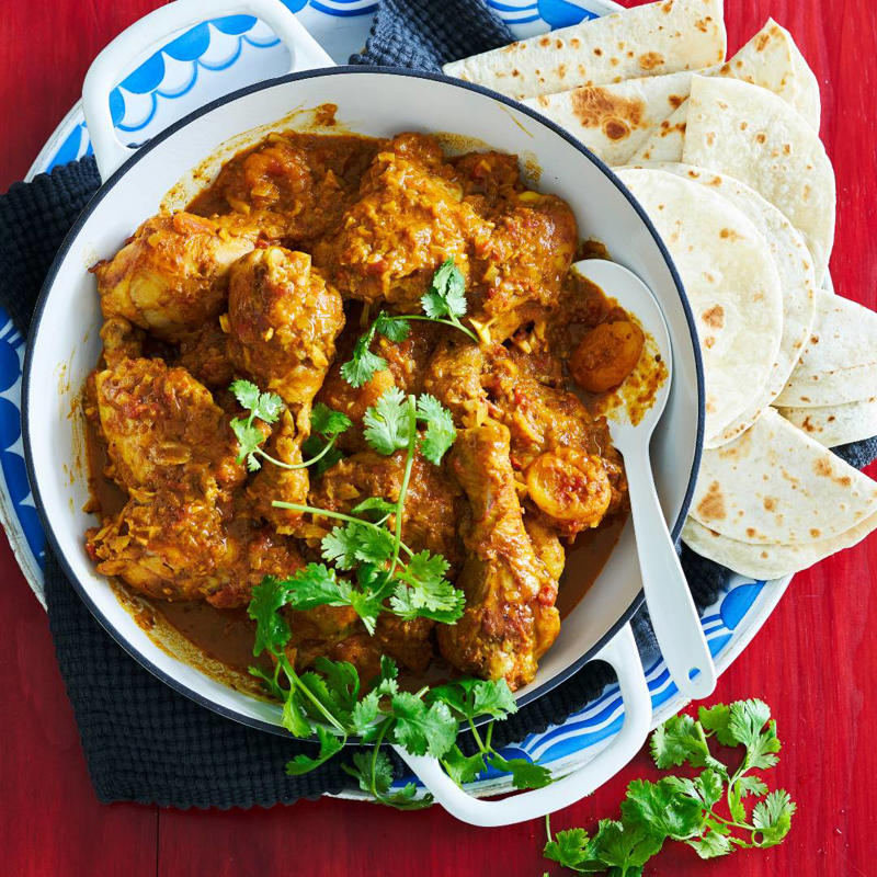          Yellow curry chicken cottage pie      ,          Julie Goodwin’s Cape Malay curry chicken      ,          Yellow chicken curry      ,          African-inspired kuku paka chicken curry      ,          Slow cooker butter chicken      ,          Slow-cooker chicken tikka masala      ,          Slow-cooker butter chicken      ,          Green masala chicken curry      ,          Green chicken curry      ,          Make butter chicken roti pies in your pie maker      ,          Pressure cooker green chicken curry      ,          Butter chicken in your pressure cooker      ,          Hot and spicy chicken curry      ,          Peri peri coconut chicken curry      ,          Julie Goodwin’s chicken korma      ,          Fast red chicken curry      ,          Zingy butter chicken curry      ,          Chicken and pumpkin curry      ,          Indonesian chicken curry      ,          Thai green chicken curry pies      ,          Thai red chicken curry with jasmine rice      ,          Thai red chicken curry      ,          Chicken, lentil and pumpkin curry      ,          Chicken curry pot pies      