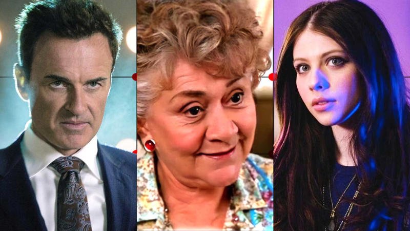 10. Julian McMahon, 9. Tony Roberts, 8. James Carter Cathcart, 7. Francisco San Martin, 6. Joan Plowright, 5. Rick Hurst, 4. Kenneth Colley, 3. Michelle Trachtenberg, 2. Tom Troupe