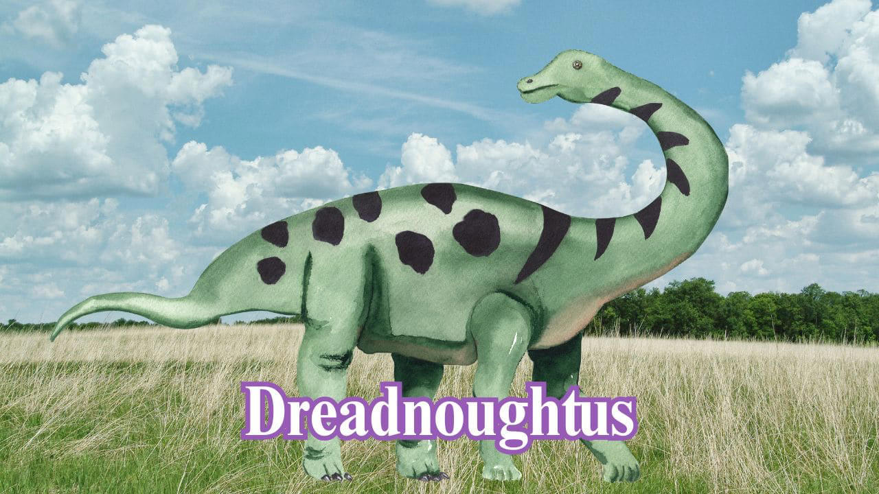 Dreadnoughtus: Named for its size and power, Dreadnoughtus lived in South America. This dinosaur measured around 85 feet long and was built like a walking fortress. (Image: Canva)
