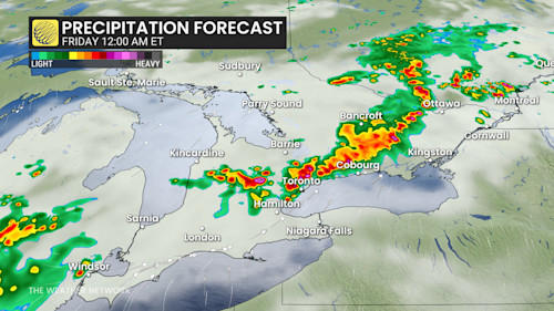Timing: 4-5 p.m., 7-8 p.m., Late evening and overnight:, Signs of cooler weather for the August long weekend, WATCH: Surprise weather shift raises new concerns for Southern Ontario