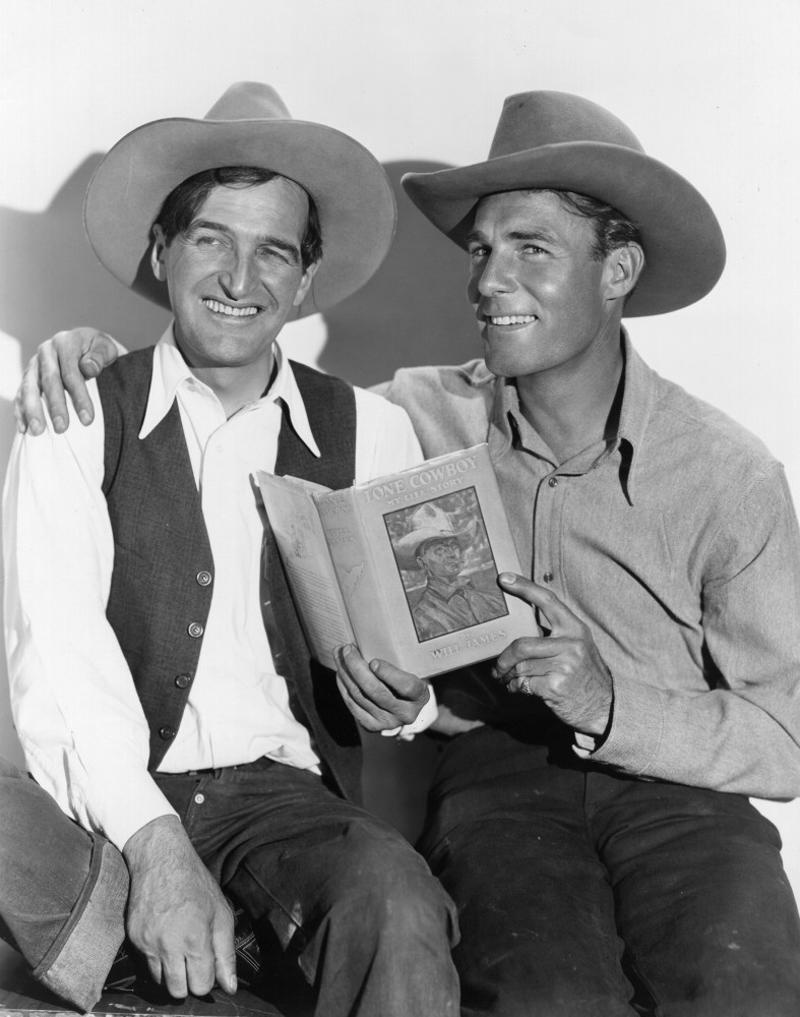 All cowboys wore cowboy hats, All cowboys were white, All cowboys carried guns, Cowboys only carried pistols, Cowboys had rowdy lifestyles, Cowboys always rode horses, They spoke in a distinct drawl, They were mostly young, They were mostly men, They spent a long time in saloons, They wore cool clothes, They always won showdowns, Cowboys were illiterate, They spent most of their time on cattle drives, Cowboys played the guitar or harmonica