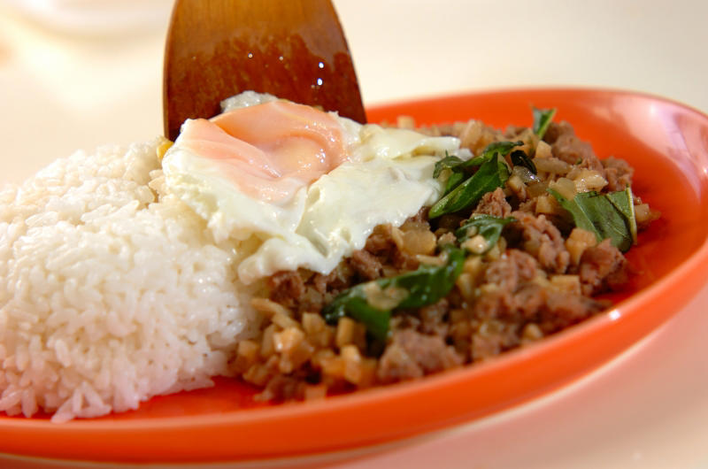 厚揚げのエスニックスープ, タイ風ピリ辛春雨スープ, ナスのエスニックサラダ, 紫玉ネギのエスニックサラダ, インゲンのマヨスイートチリソース, エスニックたたきキュウリ, エビのエスニック炒め, ジャガイモのエスニック炒め