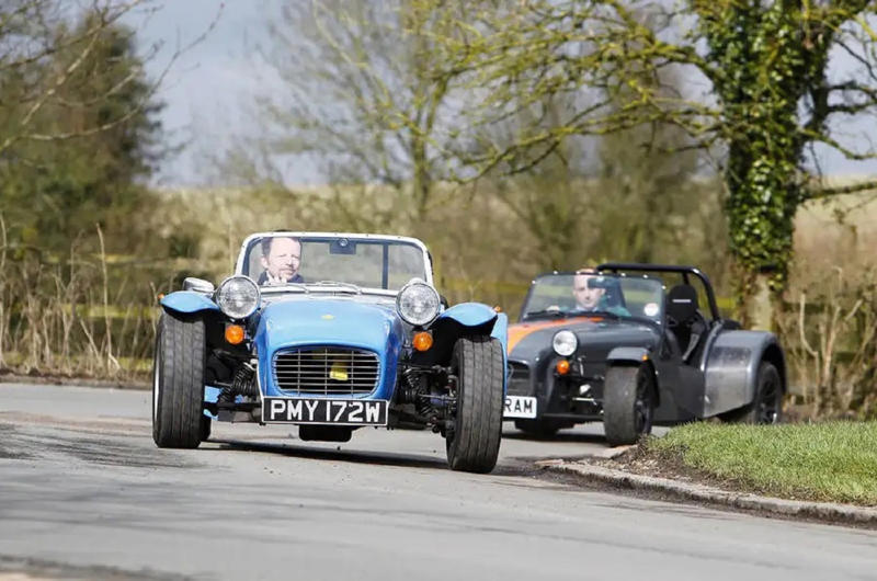 5. Caterham 1. Arkley SS, 2. Bolwell Nagari Mk8, 3. Buckler MkV, 4. Byers SR-100, 5. Caterham, 6. Clan Crusader, 7. Davrian Mk8, 8. Diva GT, 9. Dutton Phaeton, 10. Elva Courier, 11. Fairthorpe Electron Minor, 12. Falcon Mk2, 13. Fiberfab Jamaican, 14. Gilbern GT, 15. Ginetta G4, 16. Ginetta G15, 17. Kellison J4 GT, 18. Lotus Elan, 19. Marcos, 20. Purvis Eureka, 21. Rochdale Olympic, 22. Tornado Typhoon, 23. Turner Sports Mk1, 24. TVR Vixen, 25. Unipower GT
