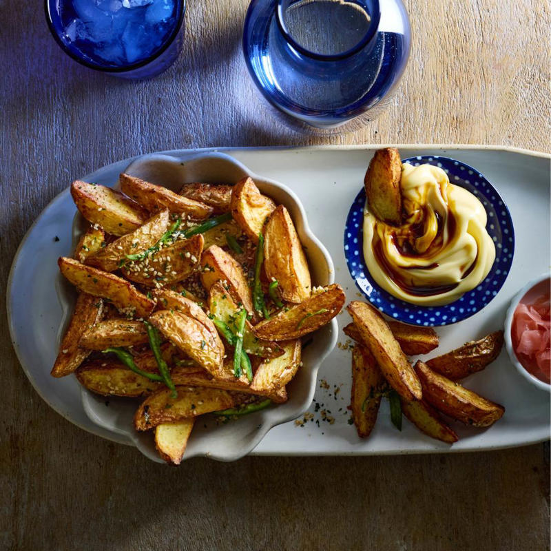 Air fryer cooking tips,          Steph de Sousa’s crackling good air fryer pork belly      ,          Air fryer roast pork belly      ,          Air fryer chicken chimichangas      ,          Air fryer chicken skewers with roast vegetables      ,          Air fryer hot honey salmon salad      ,          Air fryer pork belly salad with ginger &amp; soy dressing      ,          Air fryer fish ‘n’ chips      ,          Air fryer sausages with sweet potato hash browns      ,          Air fryer sausage &amp; vegie bake      ,          Air fryer lamb kofta with green tahini      ,          Crispy tofu with palm sugar dressing in the air fryer      ,          Air fryer roast chicken with secret herbs and spices      ,          Soy and sriracha air fryer chicken thighs      ,          Best-ever air fryer roast chicken      ,          Air fryer lamb cutlets with carrot salad      ,          Air fryer pork with apricot, fetta &amp; pistachio stuffing       , Choosing the best air fryer, More air fryer recipes, What to serve with these air fryer dinners