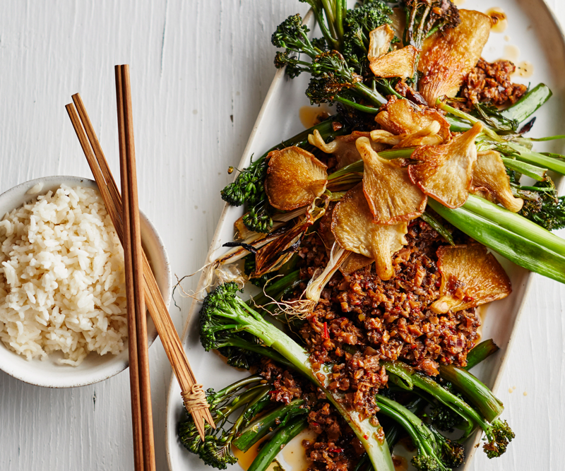          Chargrilled broccolini with shiitake XO sauce      ,          Miso chicken with broccolini and asparagus      ,          Goat’s cheese ravioli with broccolini, pine nuts &amp; muscatels      ,          Broccolini and beans with garlic and anchovies      ,          Steamed asian greens with char siu sauce      ,          One-pan pork and almond meatballs with kale and broccolini      ,          Tuna, spinach and broccolini baked risotto      ,          Smoked tuna and quinoa salad with broccolini      ,          Garlic seafood stir-fry      ,          Thai-style sticky pork and broccolini      ,          Broccolini and snow peas in oyster sauce      ,          Pork with broccolini and oyster sauce      ,          Orecchiette with smoked trout and broccolini      ,          Char siu pork with broccolini      ,          Beef, broccolini and spinach stir-fry      ,          Chicken, vegetable and almond stir-fry      ,          Broccolini, brown rice and sesame stir-fry      ,          Nutty beef with broccolini      ,          Chicken and broccolini tagliatelle      ,          Lamb char siu stir-fry      ,          Sichuan gai lan      ,          Beef and broccolini stir-fry      