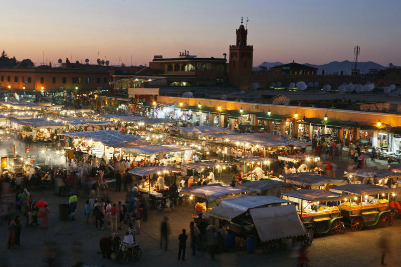 3. Jemaa el-Fnaa – Marrakech, Morocco 14. San Telmo – Buenos Aires, Argentina, 13. Bab Boujloud – Fez, Morocco, 12. Gwangjang – Seoul, South Korea, 11. Portland – Oregon, USA, 10. Rue des Rosiers – Paris, France, 9. Mohammed Ali – Mumbai, India, 8. Ballarò – Palermo, Italy, 7. Shilin – Taipei, Taiwan, 6. Bến Thành – Ho Chi Minh City, Vietnam, 5. Lau Pa Sat – Singapore, 4. Kadıköy – Istanbul, Turkey, 3. Jemaa el-Fnaa – Marrakech, Morocco, 2. Mercado de San Juan – Mexico City, Mexico