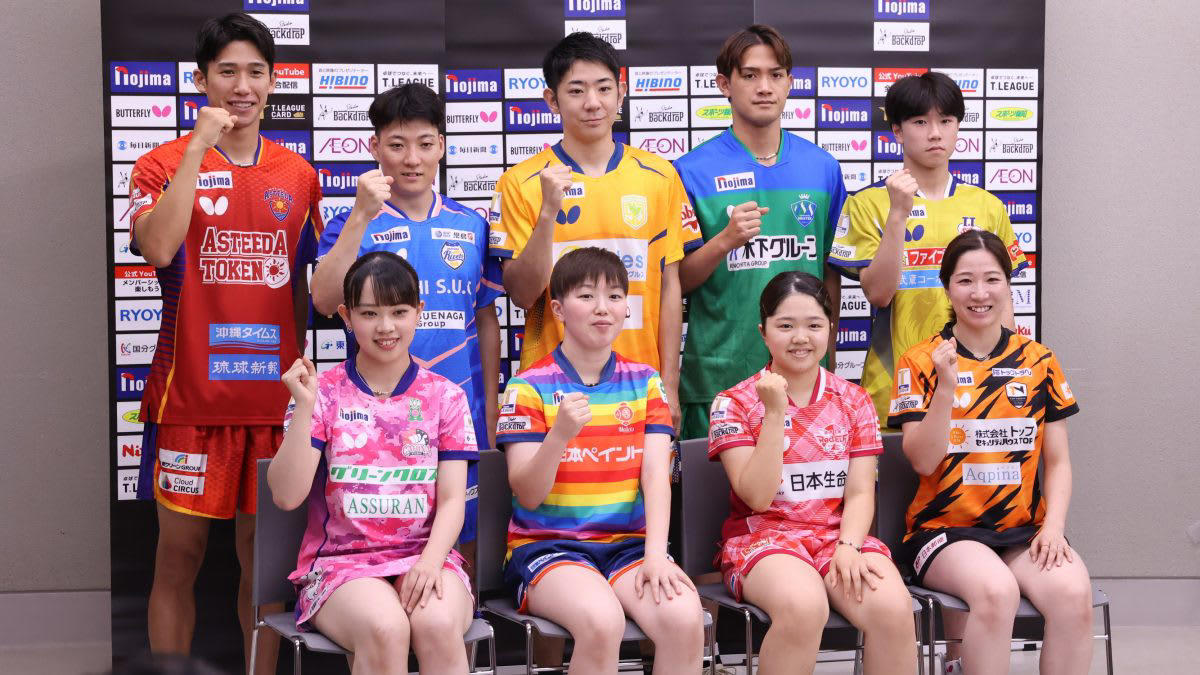男子選手のコメント, 小野泰和（T.T彩たま）, 吉村真晴（琉球アスティーダ）, 英田理志（岡山リベッツ）, 吉村和弘（木下マイスター東京）, 吉田雅己（金沢ポート）※都合によりオンライン参加, 町飛鳥（静岡ジェード）, 女子選手コメント, 平野美宇（木下アビエル神奈川）※都合によりVTRでのコメント, 篠原夢空（日本生命レッドエルフ）, 芝田沙季（日本ペイントマレッツ）, 南波侑里香（トップおとめピンポンズ名古屋）, 小林りんご（九州カリーナ）, 田村美佳（京都カグヤライズ）※都合によりオンライン参加