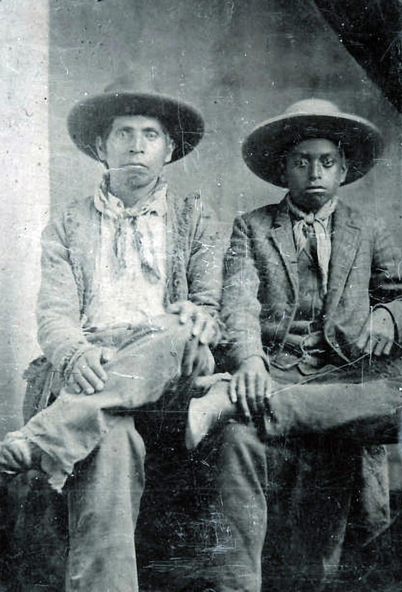 All cowboys wore cowboy hats, All cowboys were white, All cowboys carried guns, Cowboys only carried pistols, Cowboys had rowdy lifestyles, Cowboys always rode horses, They spoke in a distinct drawl, They were mostly young, They were mostly men, They spent a long time in saloons, They wore cool clothes, They always won showdowns, Cowboys were illiterate, They spent most of their time on cattle drives, Cowboys played the guitar or harmonica