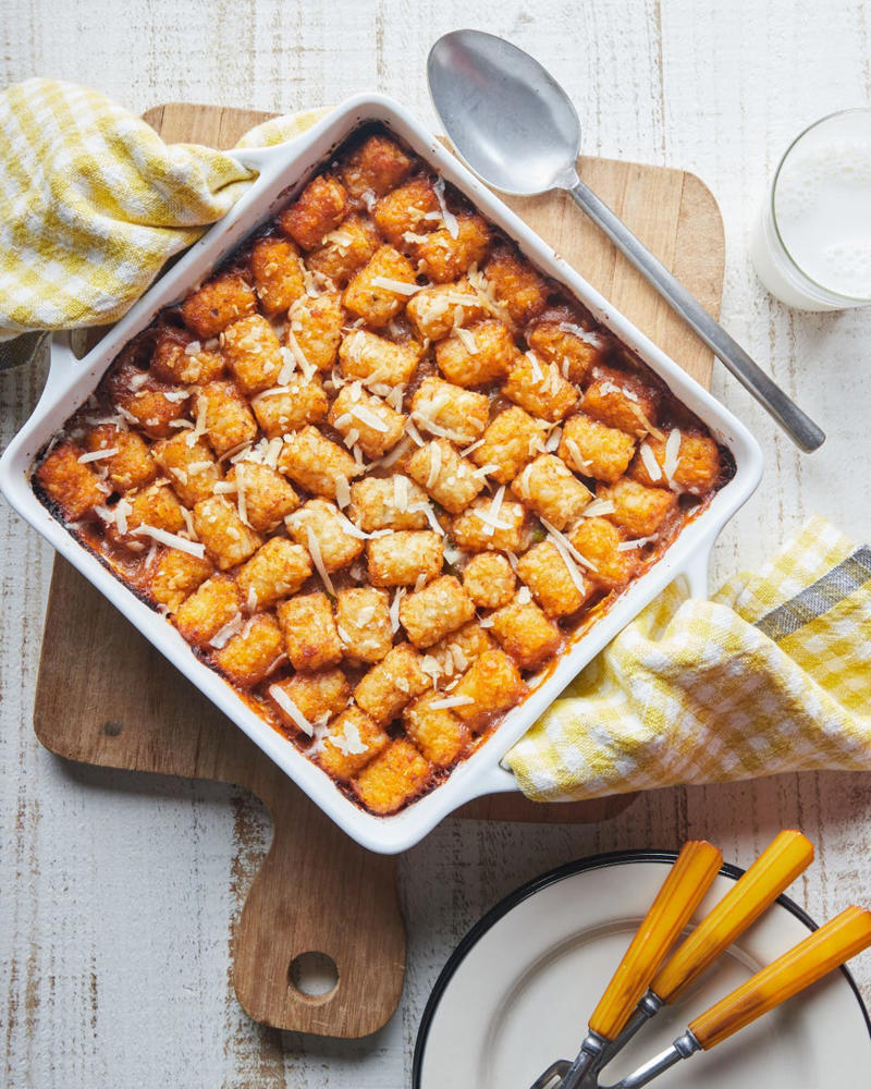 Slow Cooker Beef Stew , Tamale Pie , Marry Me Chicken, Sausage-and-Tortellini Soup, Tater Tot Casserole , Creamy Chicken Soup with Potatoes and Bacon, Salisbury Steak , Slow Cooker Chicken-Tortilla Soup , Best-Ever Chicken Pot Pie, Chicken Marsala Recipe