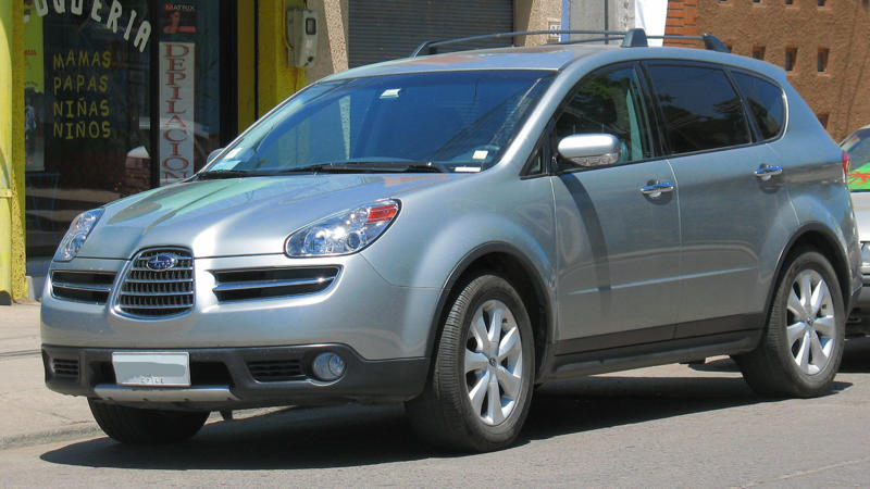 1. Subaru B9 Tribeca 1. Subaru B9 Tribeca, 2. Subaru Baja, 3. Subaru SVX, 4. Subaru Justy, 5. Subaru XT6, 6. Subaru Loyale, 7. Subaru GL Wagon, 8. Subaru R1, 9. Subaru Rex, 10. Subaru 360, 1. Subaru Outback, 2. Subaru Forester, 3. Subaru WRX, 4. Subaru Impreza, 5. Subaru Crosstrek, 6. Subaru Legacy, 7. Subaru Ascent, 8. Subaru BRZ, 9. Subaru XV Hybrid, 10. Subaru Levorg
