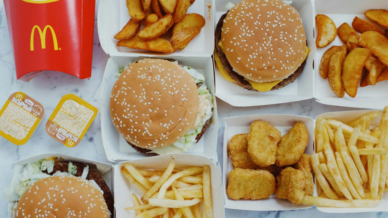 1. Big Mac, 2. French Fries, 3. Chicken McNuggets, 4. Quarter Pounder with Cheese, 5. Sausage McMuffin, 6. McCafé Coffee, 7. McFlurry, 8. Apple Pie, 9. Filet-O-Fish, 10. McChicken, 1. Hamburger, 2. Sausage Burrito, 3. Fruit &amp; Maple Oatmeal, 4. Apple Slices, 5. Chocolate Shake, 6. Sausage Biscuit, 7. Egg McMuffin, 8. Chocolate Chip Cookie, 9. Hot Chocolate, 10. Sausage McGriddles