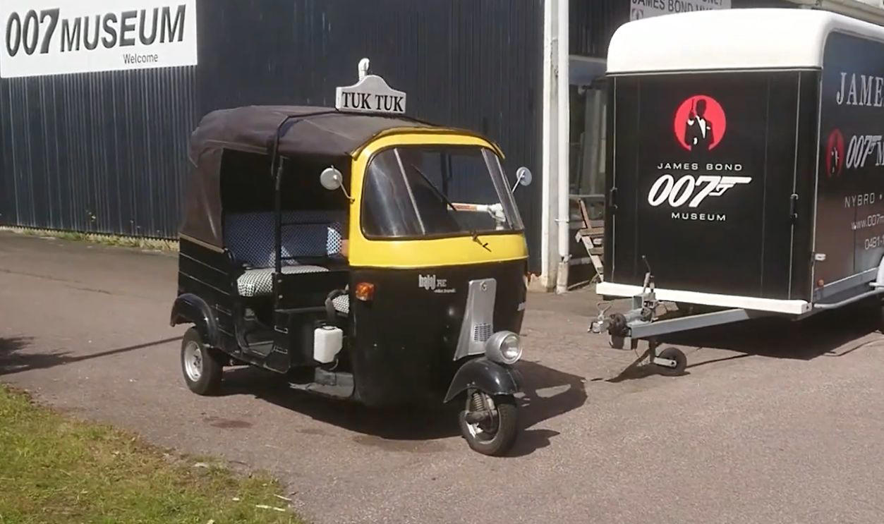 23. Bajaj RE Tuk-Tuk (Octopussy), 22. Renault 11 Taxi (A View To A Kill), 20. Soviet T-55 Tank (GoldenEye), 19. LaSalle Funeral Coach (Dr No), 18. Bentley 3½ Litre Drophead Coupé (From Russia With Love), 17. Rolls‑Royce Silver Wraith (From Russia With Love), 16. Mercury Cougar XR7 (On Her Majesty’s Secret Service), 14. Triumph Stag (Diamonds Are Forever), 13. Lotus Esprit Turbo (For Your Eyes Only), 12. Aston Martin DBS (1968) (On Her Majesty’s Secret Service), 11. Aston Martin V8 Vantage Volante (The Living Daylights), 10. Audi 200 Quattro (The Living Daylights), 9. BMW Z3 (GoldenEye), 8. Lotus Esprit S1 “Wet Nellie” (The Spy Who Loved Me), 7. Toyota 2000GT (You Only Live Twice), 6. Aston Martin DBS V12 (Casino Royale/Quantum Of Solace), 5. Aston Martin DB10 (Spectre), 4. BMW 750iL (Tomorrow Never Dies), 3. Aston Martin DB5 (Goldfinger And More), 2. Jaguar C‑X75 (Spectre)