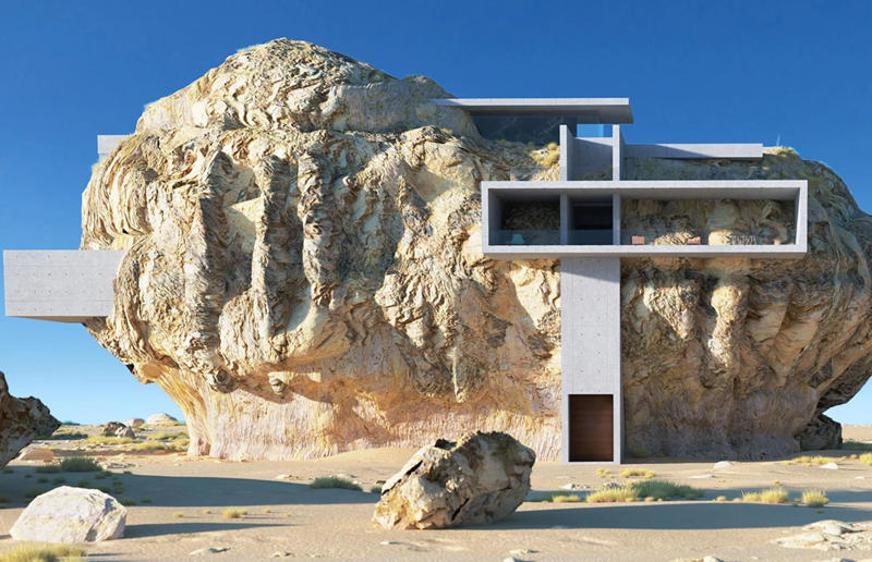 Where nature and architecture meet, The Pierre, Washington, USA, Ancient sandstone cave home, Worcestershire, UK, Fallingwater, Pennsylvania, USA, Casa do Penedo, Fafe, Portugal, Cave house, Ciudad Real, Spain, Morada Escondida, Todos Santos, Mexico, Turf homes, Hofskirkja, Iceland, Around the Oak, Saxony-Anhalt, Germany, Dune House, Massachusetts, USA, Sycamore House, California, USA, House Inside a Rock, Hejaz, Saudi Arabia