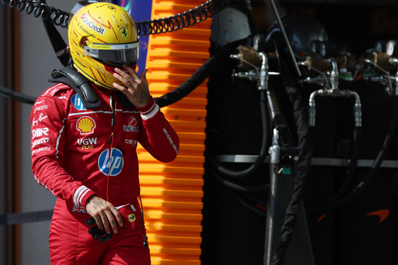 What does Red Bull without Christian Horner look like?, F1 BELGIAN GRAND PRIX - LATEST UPDATES, What time is the race on Sunday?, NEW: Lewis Hamilton will start from the pit-lane, Laurent Mekies makes Christian Horner admission in first Red Bull press conference, A reminder of the starting grid today:, Oscar Piastri after qualifying P2:, Wolff dismisses Verstappen links: 'That's Prost-Senna', Hamilton determined to deliver for Ferrari, Jacques Villeneuve backs Red Bull this weekend in Belgium, Nico Hulkenberg, who could only qualify P14:, Mercedes boss Toto Wolff on the race:, Lando Norris reacts to his pole position:, Alex Albon, who qualified P5:, Full starting grid for Belgian GP:, A downbeat Lewis Hamilton after qualifying:, George Russell, who starts tomorrow's race in P6:, Fernando Alonso after qualifying P19:, FIA confirm qualifying results, Top-10 in Belgian GP qualifying, Lewis Hamilton, after qualifying P16:, Charles Leclerc, after qualifying P3:, Max Verstappen, after qualifying P4:, Lando Norris on pole position!, Final moments of qualifying!, Max Verstappen:, Lando Norris on provisional pole!, Q3 underway!, Carlos Sainz out!, Charles Leclerc:, Carlos Sainz in trouble, Q2 underway!, Lewis Hamilton out - lap deleted!, Kimi Antonelli is out!, Russell and Antonelli have one final chance, Mercedes duo in trouble, Piastri quicker than Norris early on, Qualifying at Spa, Lando Norris on Spa racetrack:, Charles Leclerc downbeat after sprint despite 4th place finish, George Russell on his Mercedes future:, F1 constructor standings after sprint, Max Verstappen after winning the sprint:, TOP-8 IN SPRINT RACE:, What is the start time for qualifying?, Oscar Piastri after finishing P2:, Where did Hamilton finish?, Lando Norris, after finishing P3 in the sprint:, Max Verstappen on team radio:, Max Verstappen wins sprint race!, Verstappen heading for sprint win (Lap 15/15), Piastri under pressure from Norris (Lap 12/15), Verstappen:, Verstappen staving off Piastri (Lap 7/15), Lando Norris takes back third place (Lap 4/15), Verstappen leads (Lap 3/15), Lights out!, Formation lap!, A reminder of the starting grid for the sprint race:, Sprint race coming up!, Gasly to start in pit-lane, Lando Norris after qualifying P3:, Sprint race winner odds!, BELGIAN GP PREVIEW: What will Red Bull without Christian Horner look like?, F1 constructor standings heading into Belgian GP:, Max Verstappen without his engineer this weekend:, Full starting grid for the sprint race:, Toto Wolff: 'I will miss Horner... in a way', VIDEO: Verstappen has spoken to Horner, Sprint race grid:, Lewis Hamilton after his spin:, Yuki Tsunoda, who starts P12:, Max Verstappen, after qualifying P2:, Oscar Piastri after claiming pole:, CONFIRMATION: Sprint qualifying positions, Lap record for Piastri!, Start times at the Belgian GP this weekend:, Piastri:, Oscar Piastri on pole for the sprint!, SQ3 underway!, George Russell, after qualifying 13th:, VIDEO: Lewis Hamilton's spin at the final chicane, Kimi Antonelli on team radio:, F1 constructor standings, F1 driver standings, Still to come this weekend, Wolff defends Mercedes' role, Racing for Anthoine, F1 driver standings heading into Belgian GP:, Belgian Grand Prix: