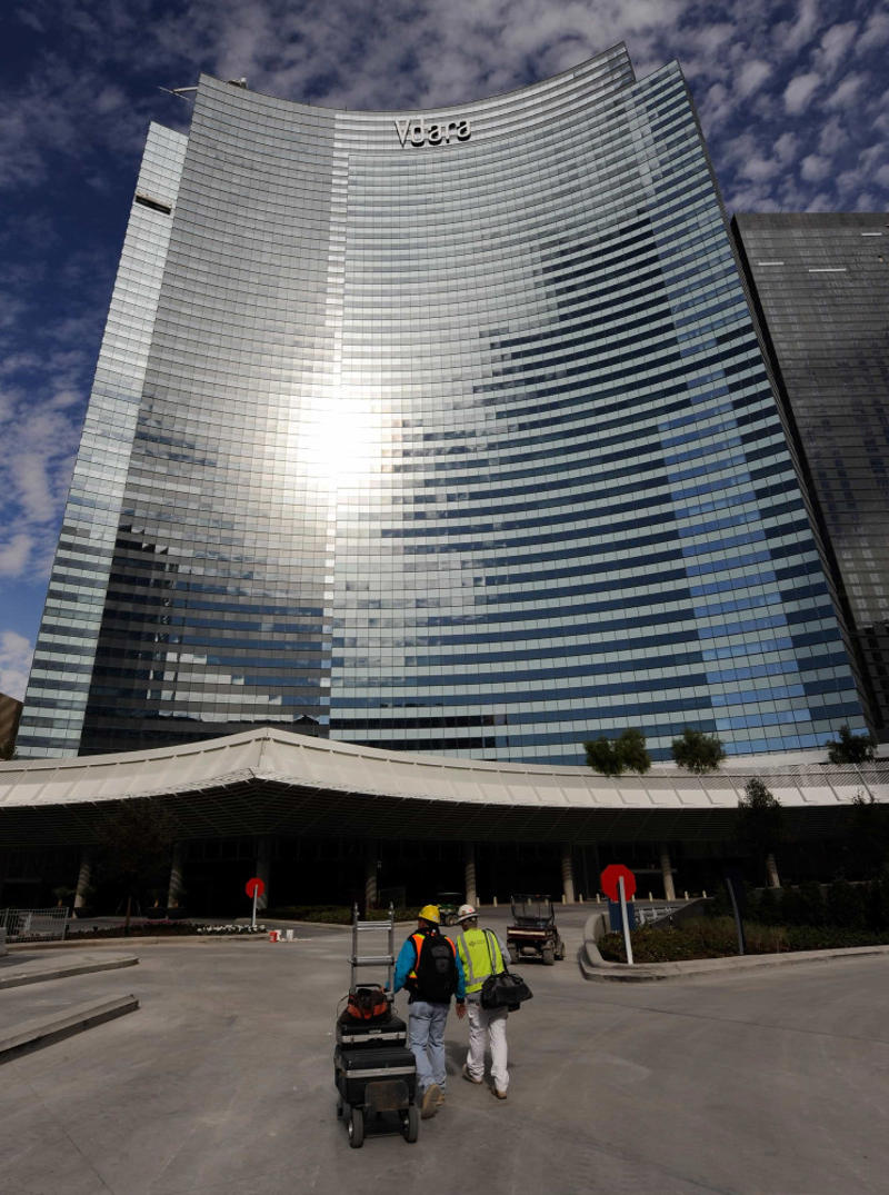 Vdara Hotel and Spa, USA Walt Disney Concert Hall, USA, "The Walkie Talkie," England, InTempo Skyscraper, Spain, Vdara Hotel and Spa, USA, Dubai Aquarium and Underwater Zoo, United Arab Emirates, Ryugyong Hotel, North Korea, Lotus Riverside Complex, China, Brooklyn Bridge Park, USA, Aon Center, USA, Žižkov Television Tower, Czech Republic, Kangbashi District, China, Citigroup Center, USA, W.E.B. Du Bois Library, USA, Santos, Brazil
