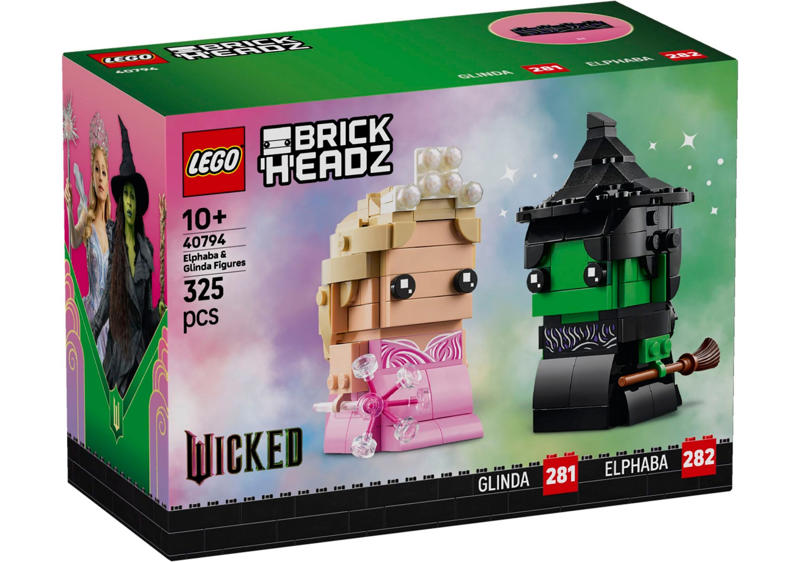 Emerald City Wall Art (75685) – £139.99, Elphaba’s Retreat (75687) – £19.99, Glinda’s Wedding Day (75688) – £34.99, Emerald City &amp; Kiamo Ko Castle (75689) – £74.99, Glinda &amp; Elphaba Visit Munchkinland (75690) – £59.99, Glinda &amp; Elphaba Bookends (75691) – £109.99, Elphaba &amp; Glinda Figures (40794) – £17.99