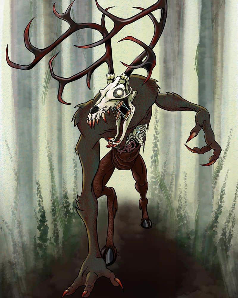 6. Wendigo: The Winter Cannibal Spirit 1. The Snallygaster: Maryland's Flying Terror, 2. Jackalope: The Horned Rabbit of the West, 3. Jersey Devil: The Pine Barrens Phantom, 4. Goatman: The Mad Scientist's Mistake, 5. Skunk Ape: Florida's Fragrant Bigfoot, 6. Wendigo: The Winter Cannibal Spirit, 7. Flatwoods Monster: The Extraterrestrial Visitor, 8. Hodag: Wisconsin's Fearsome Forest Dweller, 9. Thunderbird: The Storm Bringer, 10. Mothman: The Winged Prophet of Doom