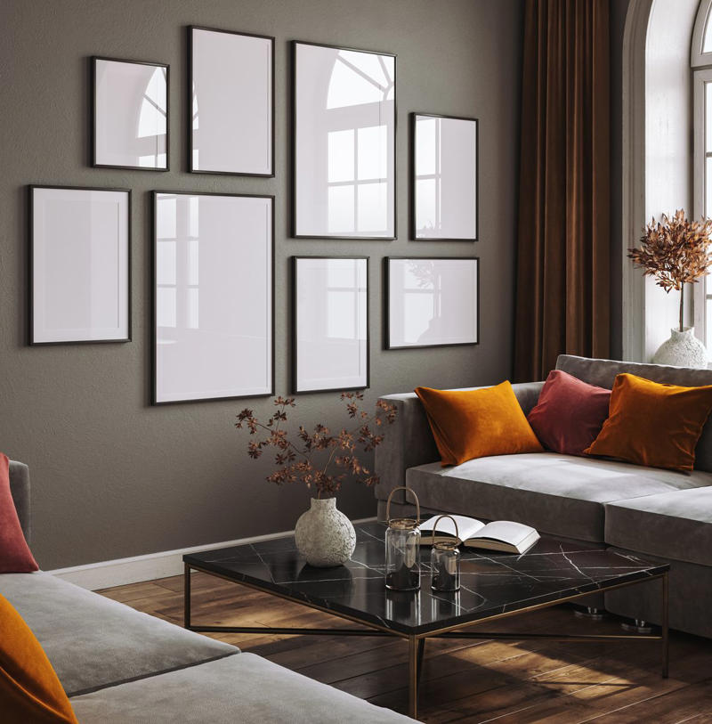 Green Tones , Deep Plums, Greige, Creams + Warm Whites , Warm Neutrals + Earth Tones