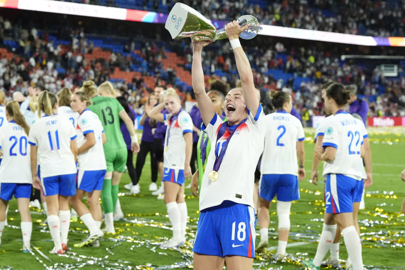England win the Euros: Latest news and reaction , White 'so proud' of England team, King Charles congratulates England, 'It's staying home' says Williamson, Agyemang 'can't complain' after exceptional Euros, Sarina Wiegman's initial reaction, 'Another bit of legacy for the Lionesses', More from Steph Houghton, Ex-captain Houghton pinpoints England mentality, ‘I don’t miss penalties twice’: Chloe Kelly’s ice-cold confidence, Jess Carter rejoices in England win, 'Victory will have a knock on effect', Celebrities react as England’s Lionesses win Euro 2025: ‘Girl power’, Prince William and Princess Charlotte 'proud' of Lionesses, 'We can win by any means' says Wiegman, 'This team shows what it's like to be English', Lionesses celebrate Euro 2025 win, Kier Starmer congratulates the Lionesses, Wiegman hopes win will 'push women's game even more', Spot kick queens, Lionesses led for just five minutes in knockout rounds, Jubilant Princess Charlotte celebrates Lionesses Euro 2025 win with her father Prince William, Will England have a trophy parade after winning Euro 2025?, England hero Lucy Bronze reveals she played entire Euro 2025 with fractured tibia, England wake up as Euro 2025 champions