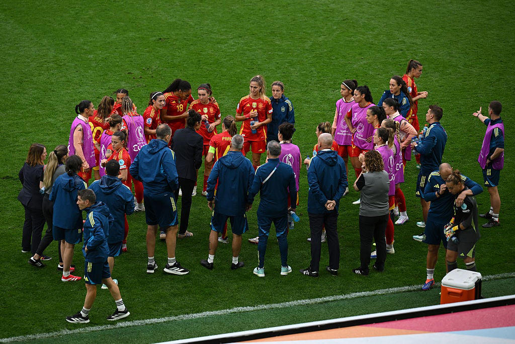 Key points: England v Spain Euro 2025 final, Kelly: 'Representing England is never a given', Kelly: 'Thank you to everyone who wrote me off', Kelly hails 'incredible woman' Wiegman, Brown-Finnis hails Hampton saves, White 'so proud' of England team, ‘I don’t miss penalties twice’: Chloe Kelly’s ice-cold confidence, How much do England women’s players get paid?, Jubilant Princess Charlotte celebrates Lionesses Euro 2025 win with her father Prince William, Sarina Wiegman details how England claimed glory at ‘chaotic and ridiculous’ Euro 2025, England hero Lucy Bronze reveals she played entire Euro 2025 with fractured tibia, Ex-captain Houghton pinpoints England mentality, Ex-captain Houghton pinpoints England mentality, Spanish royal house makes statement, Spanish prime minister Pedro Sanchez, Prime Minister hails England's 'history makers', King Charles congratulates England, Wiegman: Euro triumph was chaos, Wiegman hails England's spirit, Bronze: We never stopped believing, Bronze: I played through the pain, We deserved more, says Spain coach Tome, We deserved more, says Spain coach Tome, Next up!, Will England have a trophy parade after winning Euro 2025?, Bronze: "We got the job done", Bronze says she played with a broken tibia, Leah Williamson: 'What an honour', ENGLAND WIN EURO 2025!, Agyemang reacts, Wiegman reacts, ENGLAND WIN EURO 2025!, ENGLAND WIN EURO 2025!, Carney: Hampton 'arguably player of the tournament', Agyemang wins young player of the tournament!, Michelle Agyemang named Young Player of the Tournament!, Hampton: 'We're the team that never gives up in this tournament', Kelly reacts, England players celebrate with Jill Scott, Spanish players in disbelief, ENGLAND WIN EURO 2025!, ENGLAND WIN EURO 2025!, ENGLAND WIN EURO 2025!, PENS: England 3-1 Spain - ENGLAND WIN EURO 2025!, PENS: England 3-1 Spain - ENGLAND WIN EURO 2025!, PENS: England 2-1 Spain - Paralluelo misses!, PENS: England 2-1 Spain - Williamson misses!, PENS: England 2-1 Spain - Bonmati misses!, PENS: England 2-1 Spain - Charles scores!, Cruel double-touch from Mead, Cruel double-touch from Mead, PENS: England 1-1 Spain - Caldentey misses!, PENS: England 1-1 Spain - Greenwood scores!, PENS: England 0-1 Spain - Guijarro scores!, PENS: England 0-0 Spain - Mead misses!, PENS: England 0-0 Spain, England head to penalties in Euro 2025 final, FULL-TIME! England 1-1 Spain, FULL-TIME! England 1-1 Spain, FULL-TIME! England 1-1 Spain, England 1-1 Spain, England 1-1 Spain, England 1-1 Spain, England 1-1 Spain, England 1-1 Spain, England 1-1 Spain, England 1-1 Spain, KICK-OFF! England 1-1 Spain, HALF-TIME! England 1-1 Spain, England 1-1 Spain, England 1-1 Spain, England 1-1 Spain, KICK-OFF! England 1-1 Spain, FULL-TIME! England 1-1 Spain, EXTRA TIME! England 1-1 Spain, England 1-1 Spain, England 1-1 Spain, England 1-1 Spain, England 1-1 Spain, England 1-1 Spain, England 1-1 Spain, England 1-1 Spain, Chloe Kelly makes the difference for England once again, England 1-1 Spain, England 1-1 Spain, England 1-1 Spain, GOAL! England 1-1 Spain, GOAL! England 1-1 Spain, Lauren James limps out of Euro 2025 final in major England blow, HALF-TIME! England 0-1 Spain, England 0-1 Spain, England need composure after early setback against Spain, GOAL! England 0-1 Spain, GOAL! England 0-1 Spain, England 0-0 Spain