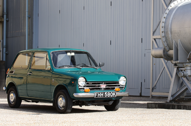 13. Honda N360 (508kg/1119lb) 1. Mazda MX-5 (970kg/2138lb), 2. Lancia Fulvia Coupé HF (895kg/1973lb), 3. Peugeot 205 Rallye (790kg/1741lb), 4. Austin A30 (685kg/1510lb), 5. Suzuki Cappuccino (679kg/1496lb), 6. Citroën AX (675kg/1488lb), 7. Austin-Healey Sprite (664kg/1463lb), 8. Rochdale Olympic II (650kg/1433lb), 9. Mini 850 (604kg/1332lb), 10. Porsche 356 (600kg/1322lb), 11. Lotus Elan (585kg/1289lb), 12. Clan Crusader (578kg/1274lb), 13. Honda N360 (508kg/1119lb), 14. Ginetta G15 (501kg/1104lb), 15. Fiat 500 (500kg/1102lb), 16. De Tomaso Vallelunga (500kg/1102lb), 17. Caterham Superlight R500 (460kg/1014lb), 18. Ginetta G4 (445kg/981lb), 19. Austin Seven (432kg/952lb), 20. Morgan Aero Supersports (406kg/895lb), 21. Bond Bug (394kg/869lb), 22. Lotus Seven (387kg/853lb), 23. Light Car Company Rocket (370kg/815lb), 24. Berkeley Sports (318kg/701lb), 25. Messerschmitt KR200 (210kg/463lb)