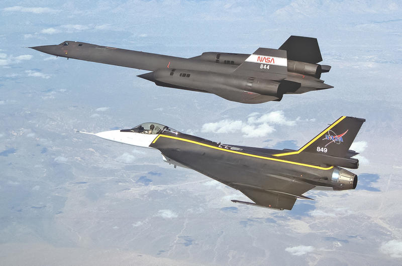 10: Northrop YF-23, 9: North American XB-70 Valkyrie, 8: Lockheed SR-71 Blackbird, 7: Ryan ST, 6: McDonnell XP-67 ‘Moonbat’, 5: North American F-86 Sabre, 4: Grumman F-14 Tomcat, 3: Republic XF-12 Rainbow, 2: General Dynamics F-16XL, 1: North American P-51 Mustang