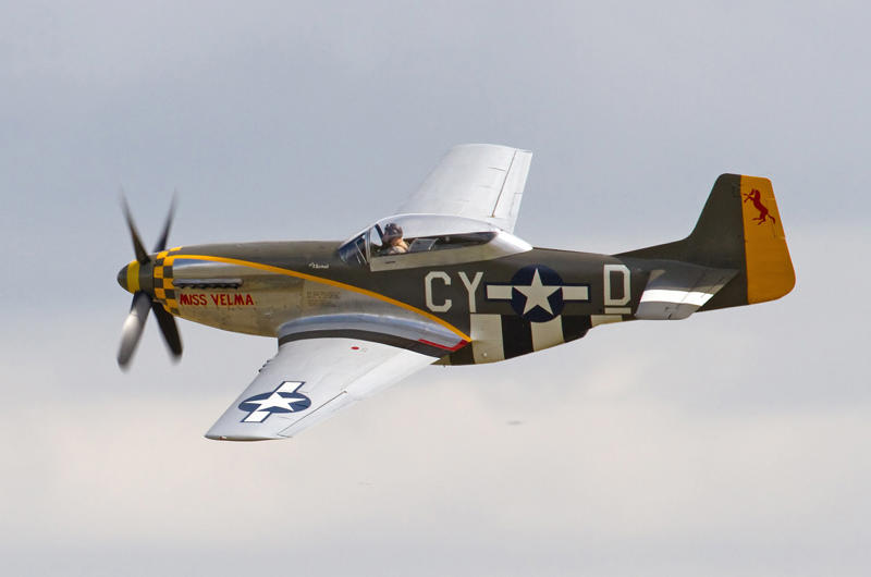 1: North American P-51 Mustang 10: Northrop YF-23, 9: North American XB-70 Valkyrie, 8: Lockheed SR-71 Blackbird, 7: Ryan ST, 6: McDonnell XP-67 ‘Moonbat’, 5: North American F-86 Sabre, 4: Grumman F-14 Tomcat, 3: Republic XF-12 Rainbow, 2: General Dynamics F-16XL, 1: North American P-51 Mustang