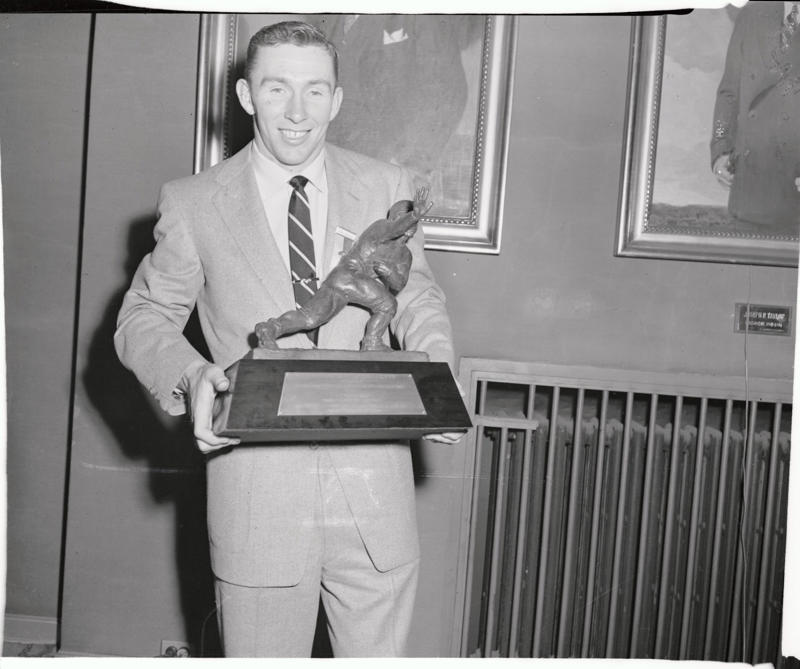 Schools With The Most Heisman Trophy Winners, T-6. Army: Three, T-6. Michigan: Three, T-6. Nebraska: Three, T-6. Florida: Three, T-6. Auburn: Three, T-6. Florida State: Three, T-6. LSU: Three, 5. Alabama: Four, T-2. Notre Dame: Seven, T-2. Ohio State: Seven, T-2. Oklahoma: Seven, 1. USC: Eight