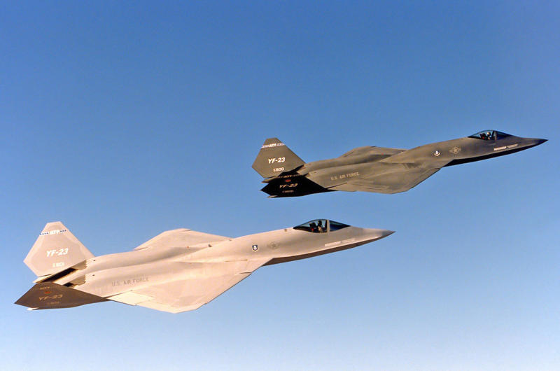 10: Northrop YF-23 10: Northrop YF-23, 9: North American XB-70 Valkyrie, 8: Lockheed SR-71 Blackbird, 7: Ryan ST, 6: McDonnell XP-67 ‘Moonbat’, 5: North American F-86 Sabre, 4: Grumman F-14 Tomcat, 3: Republic XF-12 Rainbow, 2: General Dynamics F-16XL, 1: North American P-51 Mustang
