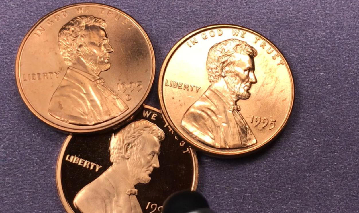 1995 Double Die Lincoln Cent (USA) You Could Make Bank With These Rare Coins, 1995 Double Die Lincoln Cent (USA), 1998, 1999, 2000 Wide AM Cents (USA), 2002 No “In God We Trust” Pledge Penny (USA), 2007 Presidential Dollar with Missing Edge Lettering (USA), 1999 Wide AM Penny (USA), 2005 “Speared Bison” Nickel (USA), 2004 Wisconsin Extra Leaf Quarter (USA), 1983 Double Die Reverse Penny (USA), Canadian 2000 “P” Mule Quarter (Canada), 1972 Double Die Obverse Lincoln Penny (USA), 1970-S Small Date Lincoln Penny (USA), 1992 Close AM Lincoln Cent (USA), 1982-D Small Date Copper Penny (USA), 1955 Double Die Penny (USA), 1965 Silver Roosevelt Dime (USA), 1969-S Double Die Obverse Penny (USA), 2000 Sacagawea Dollar with Washington Quarter Mule (USA), 1943 Bronze Lincoln Penny (USA)