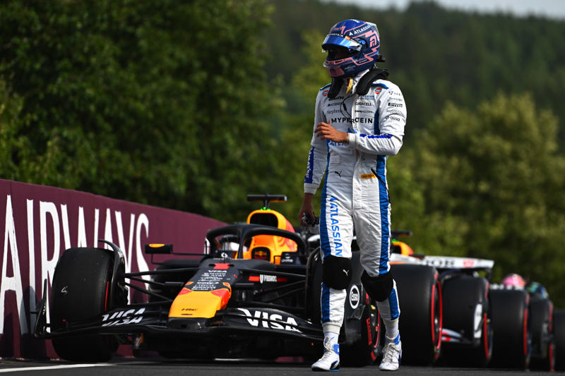 What does Red Bull without Christian Horner look like?, F1 BELGIAN GRAND PRIX - LATEST UPDATES, What time is the race on Sunday?, NEW: Lewis Hamilton will start from the pit-lane, Laurent Mekies makes Christian Horner admission in first Red Bull press conference, A reminder of the starting grid today:, Oscar Piastri after qualifying P2:, Wolff dismisses Verstappen links: 'That's Prost-Senna', Hamilton determined to deliver for Ferrari, Jacques Villeneuve backs Red Bull this weekend in Belgium, Nico Hulkenberg, who could only qualify P14:, Mercedes boss Toto Wolff on the race:, Lando Norris reacts to his pole position:, Alex Albon, who qualified P5:, Full starting grid for Belgian GP:, A downbeat Lewis Hamilton after qualifying:, George Russell, who starts tomorrow's race in P6:, Fernando Alonso after qualifying P19:, FIA confirm qualifying results, Top-10 in Belgian GP qualifying, Lewis Hamilton, after qualifying P16:, Charles Leclerc, after qualifying P3:, Max Verstappen, after qualifying P4:, Lando Norris on pole position!, Final moments of qualifying!, Max Verstappen:, Lando Norris on provisional pole!, Q3 underway!, Carlos Sainz out!, Charles Leclerc:, Carlos Sainz in trouble, Q2 underway!, Lewis Hamilton out - lap deleted!, Kimi Antonelli is out!, Russell and Antonelli have one final chance, Mercedes duo in trouble, Piastri quicker than Norris early on, Qualifying at Spa, Lando Norris on Spa racetrack:, Charles Leclerc downbeat after sprint despite 4th place finish, George Russell on his Mercedes future:, F1 constructor standings after sprint, Max Verstappen after winning the sprint:, TOP-8 IN SPRINT RACE:, What is the start time for qualifying?, Oscar Piastri after finishing P2:, Where did Hamilton finish?, Lando Norris, after finishing P3 in the sprint:, Max Verstappen on team radio:, Max Verstappen wins sprint race!, Verstappen heading for sprint win (Lap 15/15), Piastri under pressure from Norris (Lap 12/15), Verstappen:, Verstappen staving off Piastri (Lap 7/15), Lando Norris takes back third place (Lap 4/15), Verstappen leads (Lap 3/15), Lights out!, Formation lap!, A reminder of the starting grid for the sprint race:, Sprint race coming up!, Gasly to start in pit-lane, Lando Norris after qualifying P3:, Sprint race winner odds!, BELGIAN GP PREVIEW: What will Red Bull without Christian Horner look like?, F1 constructor standings heading into Belgian GP:, Max Verstappen without his engineer this weekend:, Full starting grid for the sprint race:, Toto Wolff: 'I will miss Horner... in a way', VIDEO: Verstappen has spoken to Horner, Sprint race grid:, Lewis Hamilton after his spin:, Yuki Tsunoda, who starts P12:, Max Verstappen, after qualifying P2:, Oscar Piastri after claiming pole:, CONFIRMATION: Sprint qualifying positions, Lap record for Piastri!, Start times at the Belgian GP this weekend:, Piastri:, Oscar Piastri on pole for the sprint!, SQ3 underway!, George Russell, after qualifying 13th:, VIDEO: Lewis Hamilton's spin at the final chicane, Kimi Antonelli on team radio:, F1 constructor standings, F1 driver standings, Still to come this weekend, Wolff defends Mercedes' role, Racing for Anthoine, F1 driver standings heading into Belgian GP:, Belgian Grand Prix: