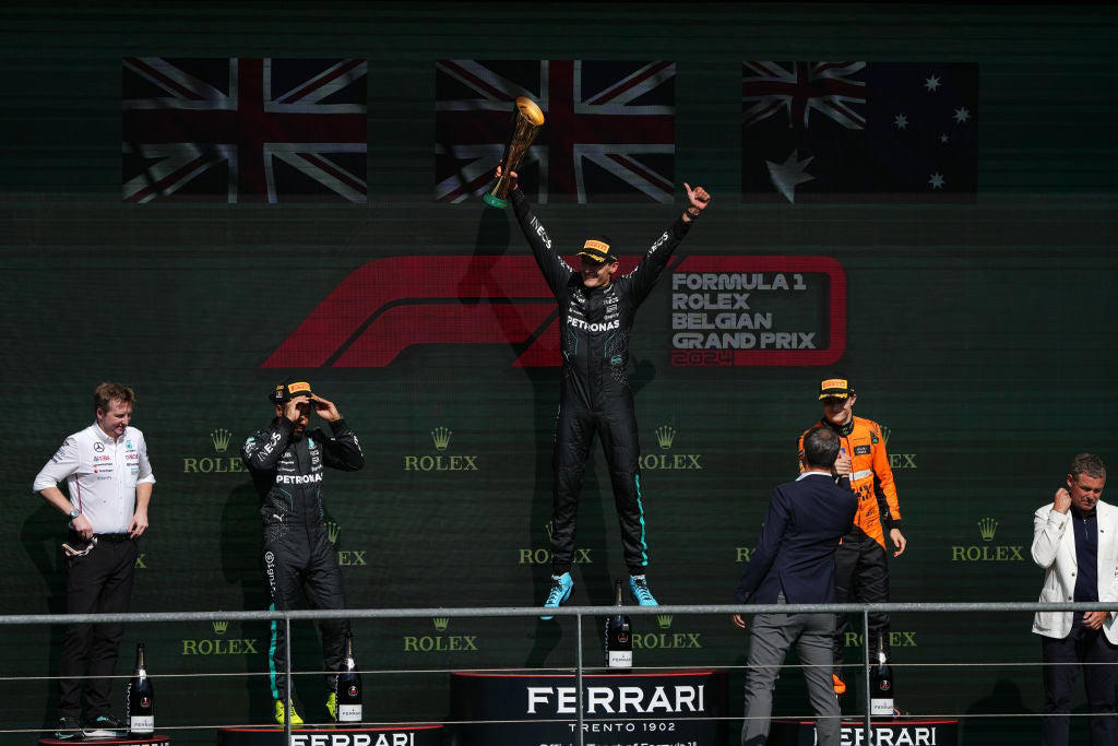 F1 BELGIAN GRAND PRIX - LATEST UPDATES, Constructors' standings after Belgian Grand Prix, Drivers' standings after Belgian Grand Prix, Piastri discusses race-winning moment, McLaren explain Norris problems, Belgian Grand Prix results, Race report: Norris suffers blow in title race, Race report: Norris suffers blow in title race, Race report: Torrential rain almost wipes out race, Race report: Norris suffers blow in title race, Race report: Norris suffers blow in title race, Hamilton wins driver of the day, Piastri extends championship lead, Piastri's winning moment, Oscar Piastri wins the Belgian Grand Prix!, Piastri closing in on victory (43/44), Norris slowed down by backmarkers (42/44), Norris running out of laps (40/44), Top 10 (38/44), Norris locks up (35/44), Norris sets new fastest lap (32/44), Battle for 11th heating up! (30/44), Norris loses time (27/44), Podium fight is close (26/44), McLaren pulling away (24/44), Piastri doubting tyres too (22/44), Russell doubting the one-stop strategy (21/44), McLaren in it for the long run (19/44), Norris gaining time (17/44), Hamilton going well (16/44), Norris loses time on leader (15/44), Norris pits and moves onto medium (14/44), Piastri pits and moves onto medium (13/44), Hamilton onto medium tyres (12/44), Piastri opening up a gap (11/44), Top places staying the same for now (10/44), Hamilton into 15th (8/44), Piastri struggling with battery issue? (7/44), Piastri out of DRS range (6/44), Piastri overtakes Norris on first lap (5/44), Belgian GP LIVE - Green flag!, Belgian GP LIVE, Belgian GP LIVE, Belgian GP LIVE, Belgian GP LIVE, Belgian GP LIVE, Belgian GP LIVE, Belgian GP LIVE, FIA UPDATE, Brown: 'They clearly smell that both of them have a chance', Race underway at 3.20pm, FIA UPDATE, Sun in Spa!, Medical car zooming around the track, Rosberg speaks on relationship with Hamilton, FIA target start soon, Starting grid, Belgian GP start suspended, Belgian GP start suspended, FIA UPDATE, FIA announce rule change, Belgian GP start suspended, Belgian GP start suspended, Belgian GP start suspended, Belgian GP start suspended, Forecast not promising, 2021 Belgian GP, Record attendance at Spa, Belgian GP start suspended, Belgian GP start suspended, Belgian GP start suspended, Start delayed, Start delayed, Formation lap underway, Belgian GP start, Formation lap to begin behind safety car, Race could be delayed, Weather to play a part in Spa?, What is the starting grid?, F1 BELGIAN GRAND PRIX, 2024 at Spa, F1 Driver Standings, Sainz relegated to pit lane, The scene at Spa, Mercedes boss Toto Wolff on the race:, Alex Albon, who qualified P5:, Charles Leclerc, after qualifying P3:, Lando Norris after securing pole position:, F1 driver standings, NEW: Lewis Hamilton will start from the pit-lane, Laurent Mekies makes Christian Horner admission in first Red Bull press conference, A reminder of the starting grid today:, Oscar Piastri after qualifying P2: