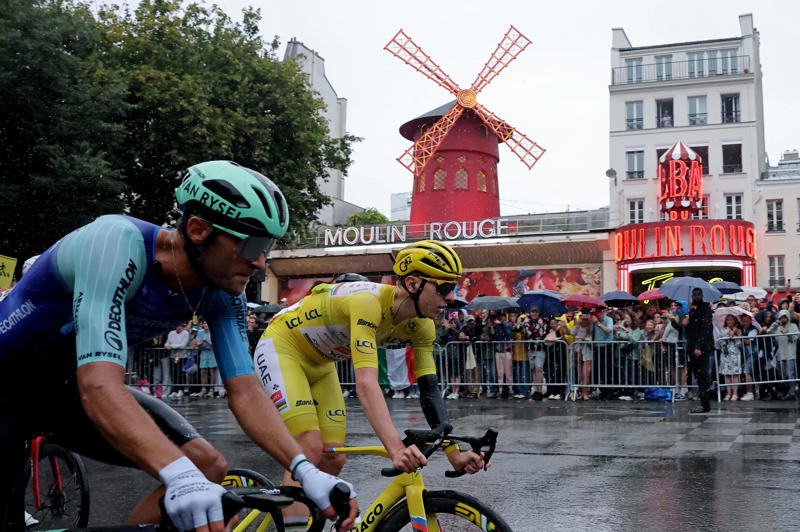 Final 2025 Tour de France standings, Where to watch the Tour de France: TV channel, streaming Sunday, Final Stage 21 results, 2025 Tour de France jersey winners, Pogačar finishing strong, Riders hit home stretch on the Champs-Elysees, Threatening weather makes final stage largely ceremonial, Threat of rain intensifies at riders pass Versailles, Peloton remains intact early in Stage 21, Tour de France race weather for Sunday's final stage, Who is Tadej Pogačar?, 2025 Tour de France Stage 21 locations, Tour de France 2025 standings after Stage 20, Tour de France odds , Stage 20 results