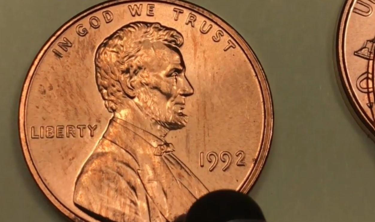 1992 Close AM Lincoln Cent (USA) You Could Make Bank With These Rare Coins, 1995 Double Die Lincoln Cent (USA), 1998, 1999, 2000 Wide AM Cents (USA), 2002 No “In God We Trust” Pledge Penny (USA), 2007 Presidential Dollar with Missing Edge Lettering (USA), 1999 Wide AM Penny (USA), 2005 “Speared Bison” Nickel (USA), 2004 Wisconsin Extra Leaf Quarter (USA), 1983 Double Die Reverse Penny (USA), Canadian 2000 “P” Mule Quarter (Canada), 1972 Double Die Obverse Lincoln Penny (USA), 1970-S Small Date Lincoln Penny (USA), 1992 Close AM Lincoln Cent (USA), 1982-D Small Date Copper Penny (USA), 1955 Double Die Penny (USA), 1965 Silver Roosevelt Dime (USA), 1969-S Double Die Obverse Penny (USA), 2000 Sacagawea Dollar with Washington Quarter Mule (USA), 1943 Bronze Lincoln Penny (USA)