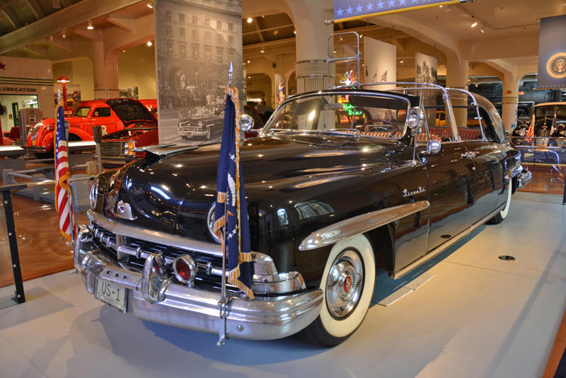Located next to Ford’s headquarters in Dearborn, Michigan, the Henry Ford Museum of American Innovation isn’t exactly what it sounds like. Roper steam carriage (1865), Ford 999 (1902), Holsman Runabout (1903), Scripps-Booth Rocket (1913), Detroit-Electric Model 47 (1914), Brewster Town Landaulet (1915), Chevrolet Royal Mail (1915), Woods Dual-Power (1916), Chrysler B-70 (1924), Essex Coach (1924), Ford Flivver (1926), Blue Bird school bus (1927), Lincoln Zephyr (1936), Lincoln Bubbletop (1950), Crosley Hotshot (1951), Chrysler 300-B (1956), Cornell-Liberty Safety Car (1957), Ford Mustang I concept (1962), Buick Riviera (1963), Chrysler turbine car (1963), Ford Mustang (1965), Toyota Corona (1966), Ford Mark IV (1967), Mercury Cougar (1968), Lincoln presidential limousine (1972), Chrysler Newport (1973), Dodge Omni (1978), Comuta-Car (1980), Ford Escort (1981), Plymouth Voyager (1984), Ford Taurus (1986), General Motors EV1 (1997), Toyota Prius (1997), Ford Focus Electric (2009)