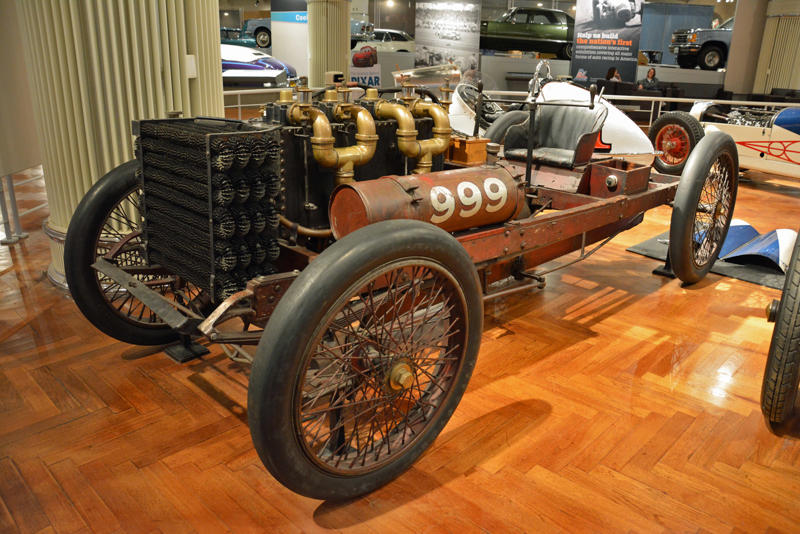 Ford 999 (1902) Roper steam carriage (1865), Ford 999 (1902), Holsman Runabout (1903), Scripps-Booth Rocket (1913), Detroit-Electric Model 47 (1914), Brewster Town Landaulet (1915), Chevrolet Royal Mail (1915), Woods Dual-Power (1916), Chrysler B-70 (1924), Essex Coach (1924), Ford Flivver (1926), Blue Bird school bus (1927), Lincoln Zephyr (1936), Lincoln Bubbletop (1950), Crosley Hotshot (1951), Chrysler 300-B (1956), Cornell-Liberty Safety Car (1957), Ford Mustang I concept (1962), Buick Riviera (1963), Chrysler turbine car (1963), Ford Mustang (1965), Toyota Corona (1966), Ford Mark IV (1967), Mercury Cougar (1968), Lincoln presidential limousine (1972), Chrysler Newport (1973), Dodge Omni (1978), Comuta-Car (1980), Ford Escort (1981), Plymouth Voyager (1984), Ford Taurus (1986), General Motors EV1 (1997), Toyota Prius (1997), Ford Focus Electric (2009)