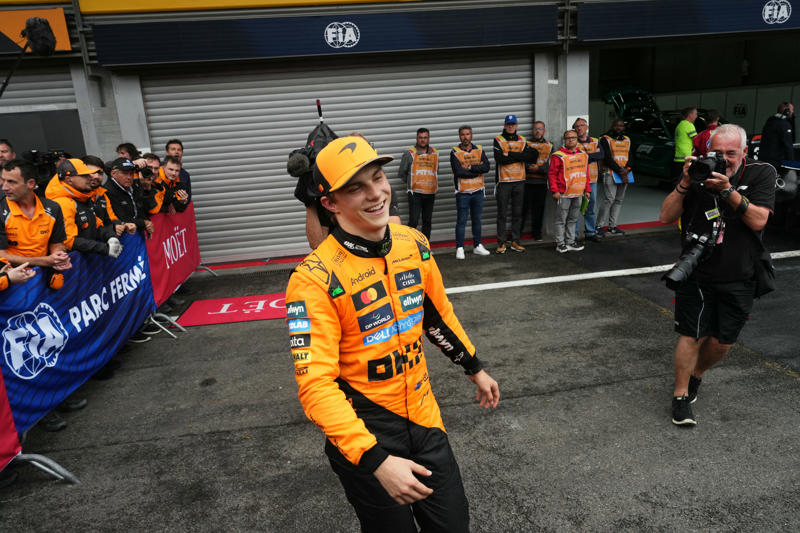 F1 BELGIAN GRAND PRIX - LATEST UPDATES, Constructors' standings after Belgian Grand Prix, Drivers' standings after Belgian Grand Prix, Piastri discusses race-winning moment, McLaren explain Norris problems, Belgian Grand Prix results, Race report: Norris suffers blow in title race, Race report: Norris suffers blow in title race, Race report: Torrential rain almost wipes out race, Race report: Norris suffers blow in title race, Race report: Norris suffers blow in title race, Hamilton wins driver of the day, Piastri extends championship lead, Piastri's winning moment, Oscar Piastri wins the Belgian Grand Prix!, Piastri closing in on victory (43/44), Norris slowed down by backmarkers (42/44), Norris running out of laps (40/44), Top 10 (38/44), Norris locks up (35/44), Norris sets new fastest lap (32/44), Battle for 11th heating up! (30/44), Norris loses time (27/44), Podium fight is close (26/44), McLaren pulling away (24/44), Piastri doubting tyres too (22/44), Russell doubting the one-stop strategy (21/44), McLaren in it for the long run (19/44), Norris gaining time (17/44), Hamilton going well (16/44), Norris loses time on leader (15/44), Norris pits and moves onto medium (14/44), Piastri pits and moves onto medium (13/44), Hamilton onto medium tyres (12/44), Piastri opening up a gap (11/44), Top places staying the same for now (10/44), Hamilton into 15th (8/44), Piastri struggling with battery issue? (7/44), Piastri out of DRS range (6/44), Piastri overtakes Norris on first lap (5/44), Belgian GP LIVE - Green flag!, Belgian GP LIVE, Belgian GP LIVE, Belgian GP LIVE, Belgian GP LIVE, Belgian GP LIVE, Belgian GP LIVE, Belgian GP LIVE, FIA UPDATE, Brown: 'They clearly smell that both of them have a chance', Race underway at 3.20pm, FIA UPDATE, Sun in Spa!, Medical car zooming around the track, Rosberg speaks on relationship with Hamilton, FIA target start soon, Starting grid, Belgian GP start suspended, Belgian GP start suspended, FIA UPDATE, FIA announce rule change, Belgian GP start suspended, Belgian GP start suspended, Belgian GP start suspended, Belgian GP start suspended, Forecast not promising, 2021 Belgian GP, Record attendance at Spa, Belgian GP start suspended, Belgian GP start suspended, Belgian GP start suspended, Start delayed, Start delayed, Formation lap underway, Belgian GP start, Formation lap to begin behind safety car, Race could be delayed, Weather to play a part in Spa?, What is the starting grid?, F1 BELGIAN GRAND PRIX, 2024 at Spa, F1 Driver Standings, Sainz relegated to pit lane, The scene at Spa, Mercedes boss Toto Wolff on the race:, Alex Albon, who qualified P5:, Charles Leclerc, after qualifying P3:, Lando Norris after securing pole position:, F1 driver standings, NEW: Lewis Hamilton will start from the pit-lane, Laurent Mekies makes Christian Horner admission in first Red Bull press conference, A reminder of the starting grid today:, Oscar Piastri after qualifying P2: