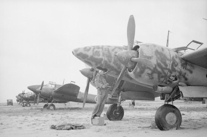 10: Westland Whirlwind, 9: Nakajima J1N1-S Gekko, 8: Northrop P-61 Black Widow, 7: Heinkel He 219 'Uhu', 6: Kawasaki Ki 45 Toryu, 5: Messerschmitt Bf 110, 4: Bristol Beaufighter, 3: Junkers Ju 88, 2: Lockheed P-38 Lightning, 1: De Havilland DH 98 Mosquito
